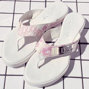 RARE vintage Dior diorissimo thong sandals